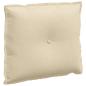 Preview: Rückenkissen Creme 60 x 19 x 50 cm Stoff