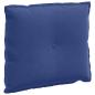 Preview: Rückenkissen Polizeiblau 60 x 50 cm Cordstoff