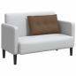 Preview: Rückenkissen Braun 80 x 19 x 50 cm Stoff
