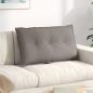 Preview: ARDEBO.de - Rückenkissen Taupe 80 x 19 x 50 cm Stoff