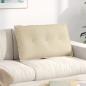 Preview: ARDEBO.de - Rückenkissen Creme 80 x 19 x 50 cm Stoff