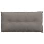 Preview: Rückenkissen Taupe 100 x 19 x 50 cm Stoff