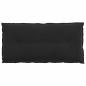 Preview: Rückenkissen Schwarz 100 x 50 cm Cordstoff
