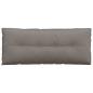 Preview: Rückenkissen Taupe 120 x 19 x 50 cm Stoff