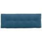 Preview: Rückenkissen Blau 140 x 50 cm Cordstoff