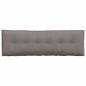 Preview: Rückenkissen Taupe 160 x 19 x 50 cm Stoff