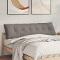 Preview: ARDEBO.de - Rückenkissen Taupe 180 x 19 x 50 cm Stoff