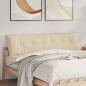 Preview: ARDEBO.de - Rückenkissen Creme 180 x 19 x 50 cm Stoff