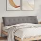 Preview: ARDEBO.de - Rückenkissen Taupe 200 x 19 x 50 cm Stoff