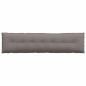 Preview: Rückenkissen Taupe 200 x 19 x 50 cm Stoff