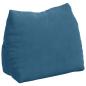 Preview: Rückenkissen Blau 45 x 20 x 35 cm Cordstoff