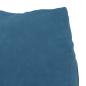 Preview: Rückenkissen Blau 45 x 20 x 35 cm Cordstoff