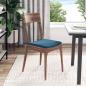 Preview: Sitzkissen 4 Stk. Samt Blau 40 x 40 x 3 cm