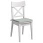 Preview: Sitzkissen 4 stk. Samt Hellgrau 40 x 40 x 3 cm