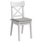 Preview: Sitzkissen 4 stk. Mikrofaserstoff Hellgrau 40 x 40 x 3 cm