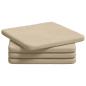 Preview: Sitzkissen 4 Stk. Mikrofaserstoff Creme 40 x 40 x 3 cm