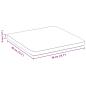 Preview: Sitzkissen 4 Stk. Mikrofaserstoff Creme 40 x 40 x 3 cm