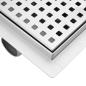 Preview: Punkt Duschablauf Silber 15 x 15 cm Edelstahl 304