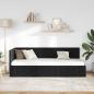 Preview: Eckbettgestell Schwarz 80 x 200 cm Samt