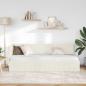 Preview: Eckbettgestell mit Kopfteil Creme 80 cm x 200 cm Samt