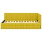 Preview: Eckbettgestell Gelb 90 x 190 cm Samt