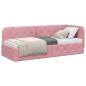 Preview: Eckbettgestell Rosa 80 x 200 cm Samt