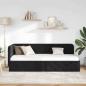 Preview: Eckbettgestell Schwarz 80 x 200 cm Samt