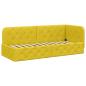 Preview: Eckbettgestell Gelb 80 x 200 cm Samt