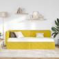 Preview: Eckbettgestell Gelb 80 x 200 cm Samt