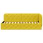 Preview: Eckbettgestell Gelb 80 x 200 cm Samt