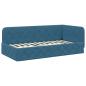 Preview: Eckbettgestell Blau 90 x 200 cm Samt