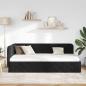 Preview: Eckbettgestell Schwarz 100 x 200 cm Samt