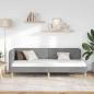 Preview: Eckbettgestell Hellgrau 80 x 200 cm Stoff