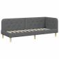 Preview: Eckbettgestell Dunkelgrau 80 x 200 cm Stoff
