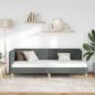 Preview: Eckbettgestell Dunkelgrau 80 x 200 cm Stoff