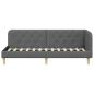 Preview: Eckbettgestell Dunkelgrau 80 x 200 cm Stoff