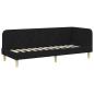 Preview: Eckbettgestell Schwarz 80 x 200 cm Stoff