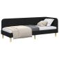 Preview: Eckbettgestell Schwarz 80 x 200 cm Stoff