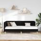 Preview: Eckbettgestell Schwarz 80 x 200 cm Stoff