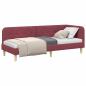 Preview: Eckbettgestell Weinrot 80 x 200 cm Stoff