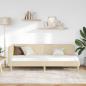 Preview: Eckbettgestell Creme 80 x 200 cm Stoff
