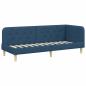 Preview: Eckbettgestell Blau 80 x 200 cm Stoff