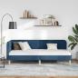 Preview: Eckbettgestell Blau 80 x 200 cm Stoff