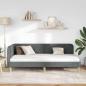 Preview: Eckbettgestell Dunkelgrau 90 x 190 cm Stoff