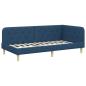 Preview: Eckbettgestell Blau 90 x 190 cm Stoff