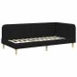 Preview: Eckbettgestell Schwarz 100 x 200 cm Stoff
