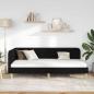 Preview: Eckbettgestell Schwarz 100 x 200 cm Stoff