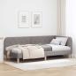 Preview: ARDEBO.de - Eckbettgestell Taupe 100 x 200 cm Stoff