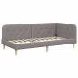Preview: Eckbettgestell Taupe 100 x 200 cm Stoff