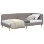Preview: Eckbettgestell Taupe 100 x 200 cm Stoff